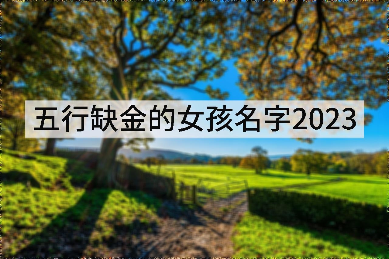 五行缺金的女孩名字2023