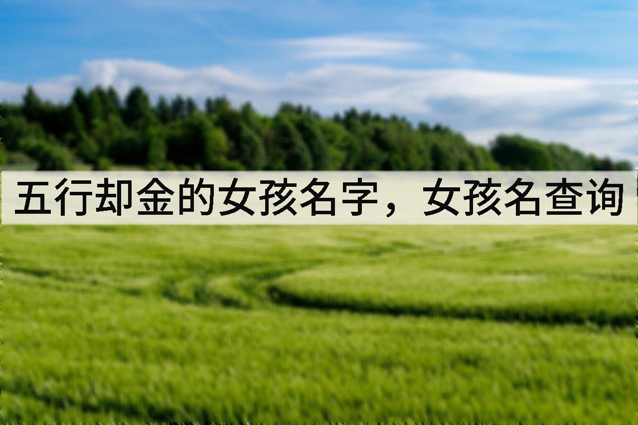 五行却金的女孩名字,女孩名查询