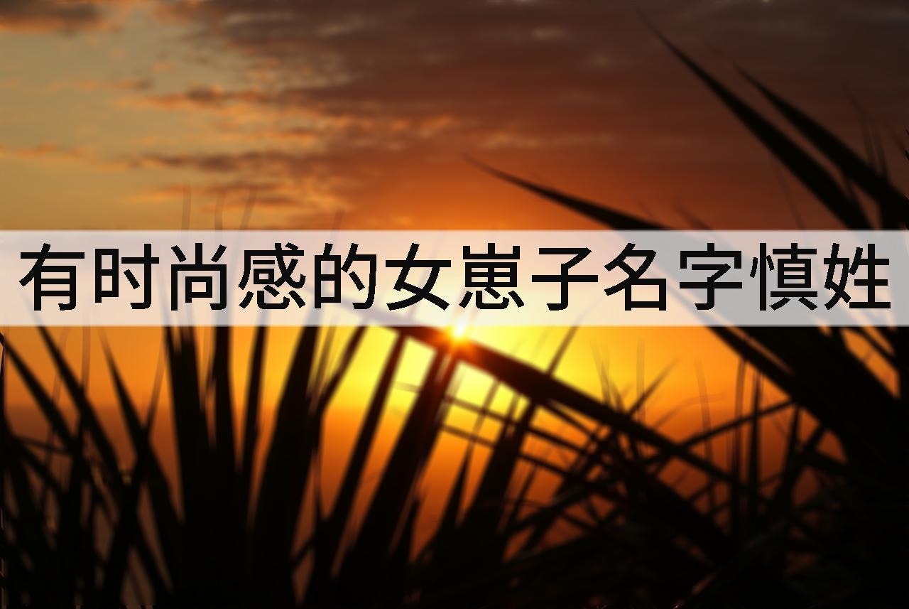 有时尚感的女崽子名字慎姓